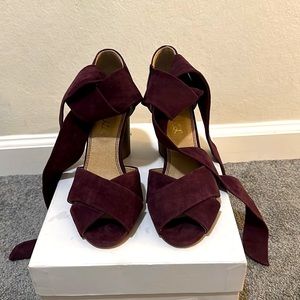 Splendid Johnson ankle strap block heel